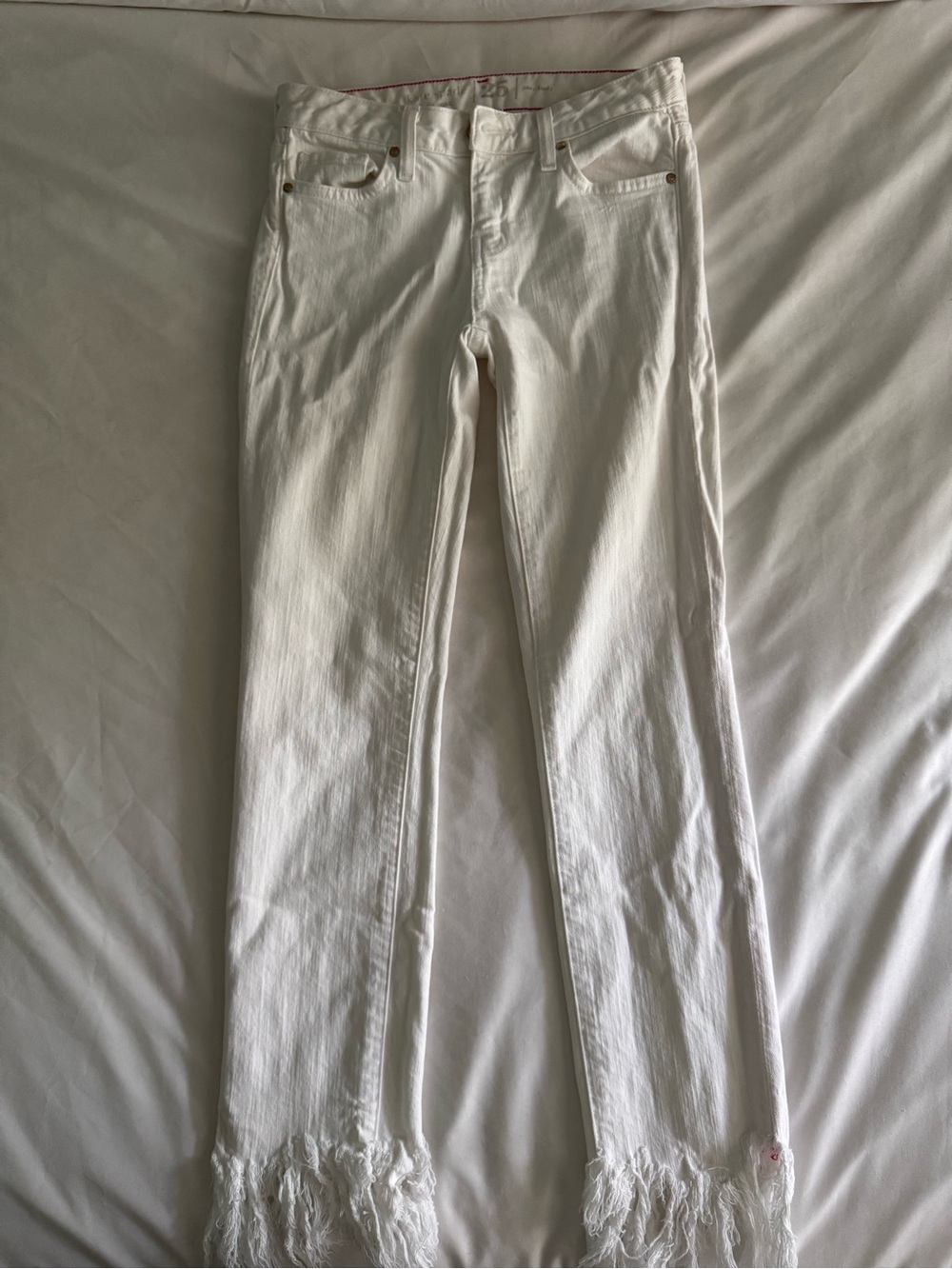 Kate Spade White Fringe Hem Women’s Jeans